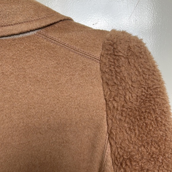 FENDI jacket teddy coat 38 40 small faux shearling logo women’s wool blazer - Picture 10 of 16